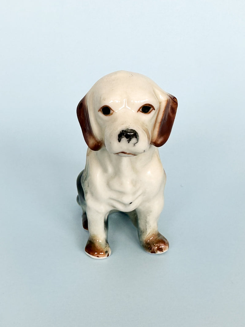 Vintage Beagle Ceramic Dog Figurine