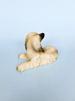 Vintage Afghan Hound Ceramic Dog Figurine