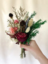 Dried Rose & Straw Flower Posie