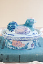 Ceramic Chicken Trinket box - Vintage Ben Rickert