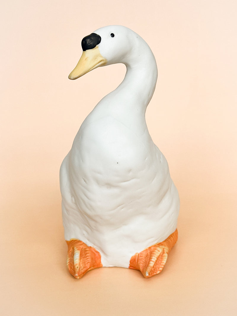 White Mallard Figurine