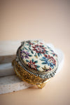 Claw Foot Tapestry Trinket Box