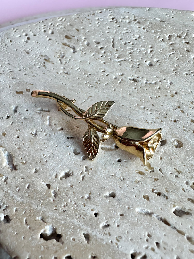 Rose Stem Brooch