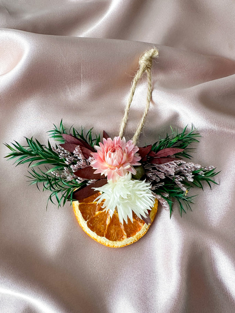 Orange Slice Hanger - Pink & White #2