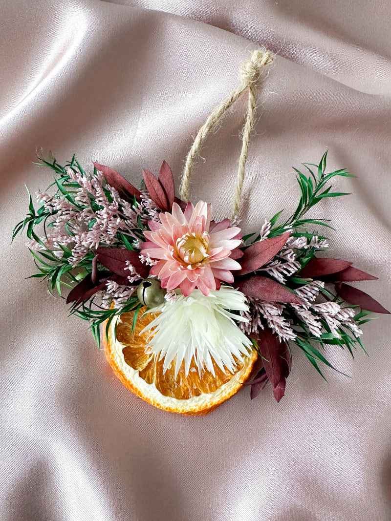 Orange Slice Hanger - Pink & White #5