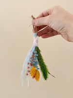 Blue & Yellow Floral Posy Ornament