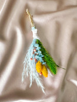 Blue & Yellow Floral Posy Ornament