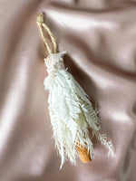 White Fern Leaf & Cinnamon Stick Tree Ornament