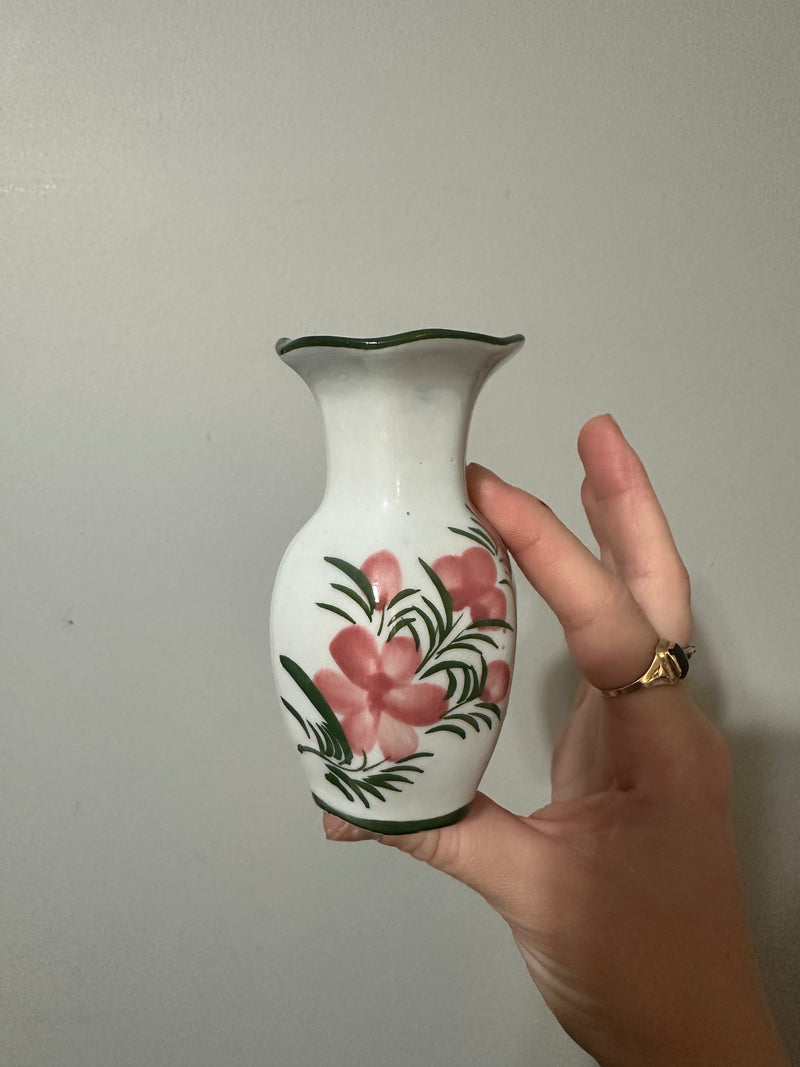 Sweet Small Hand Painted Vase