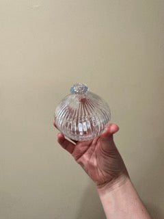 Ribbed Glass Bud Vase