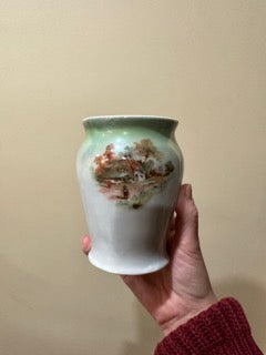 English Country Side Motif Vase