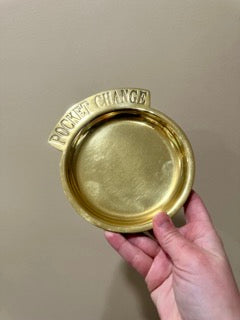 Vintage Brass "Pocket Change" Catch-All Tray