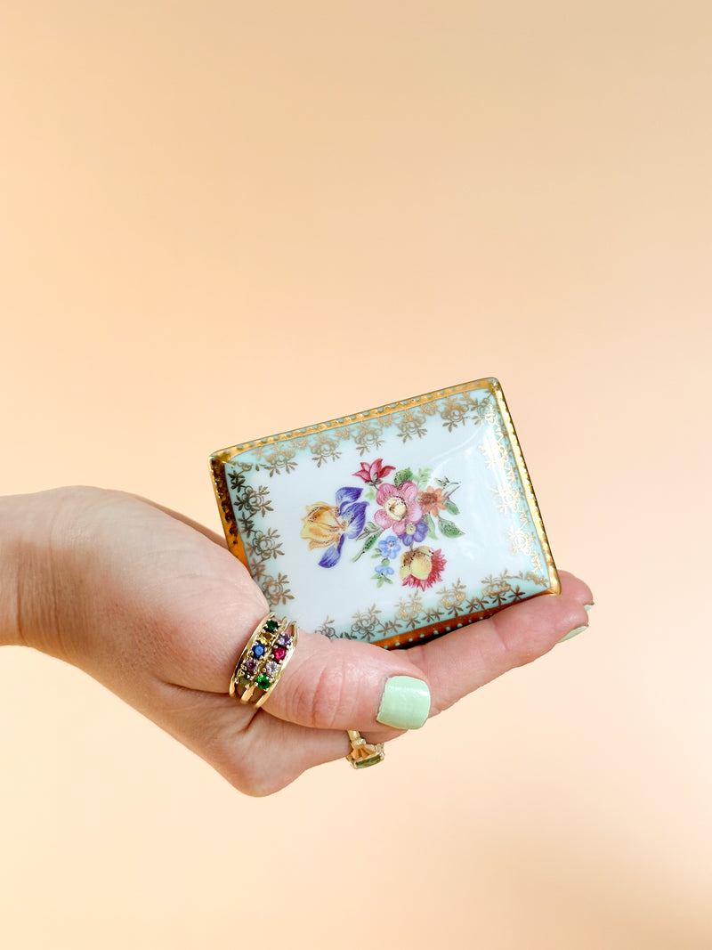 Mini Rectangle Porcelain Trinket Box