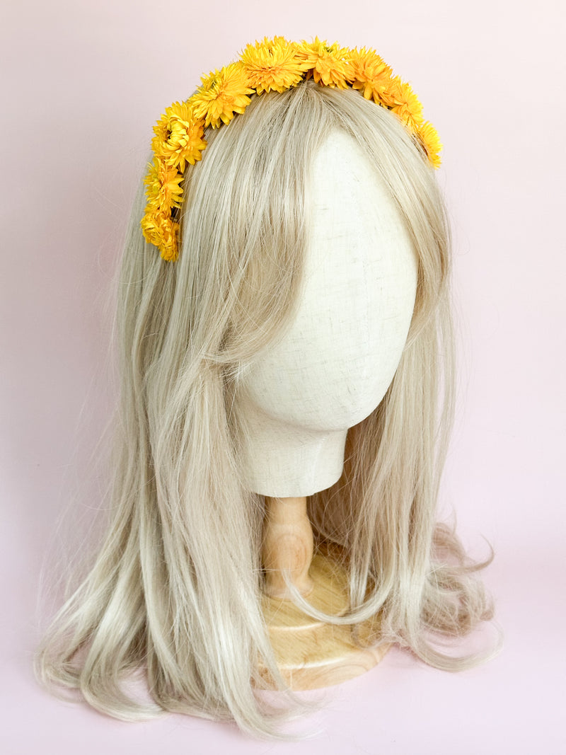 Buttercup Strawflower Headband