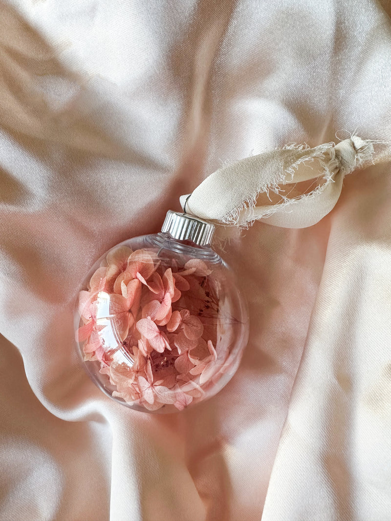 Vibrant Pink Hydrangea Bauble