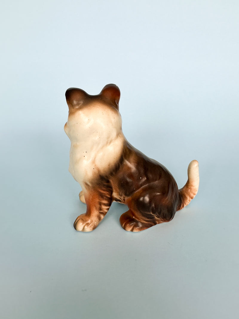 Vintage Shelty/Collie Dog Ceramic Dog Figurine