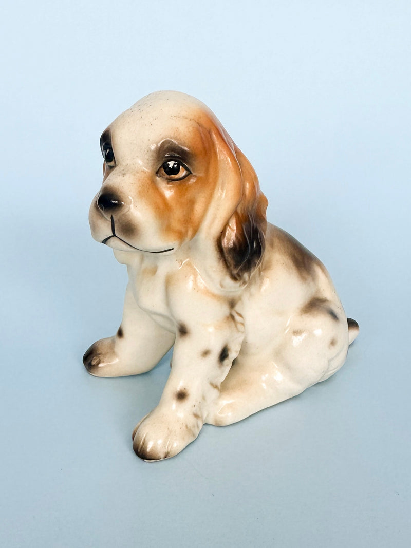 Vintage Springer Spaniel Ceramic Dog Figurine