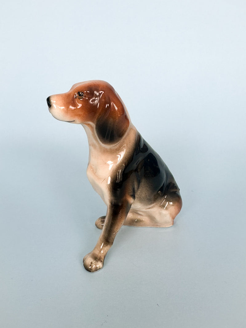 Vintage Beagle Ceramic Dog Figurine