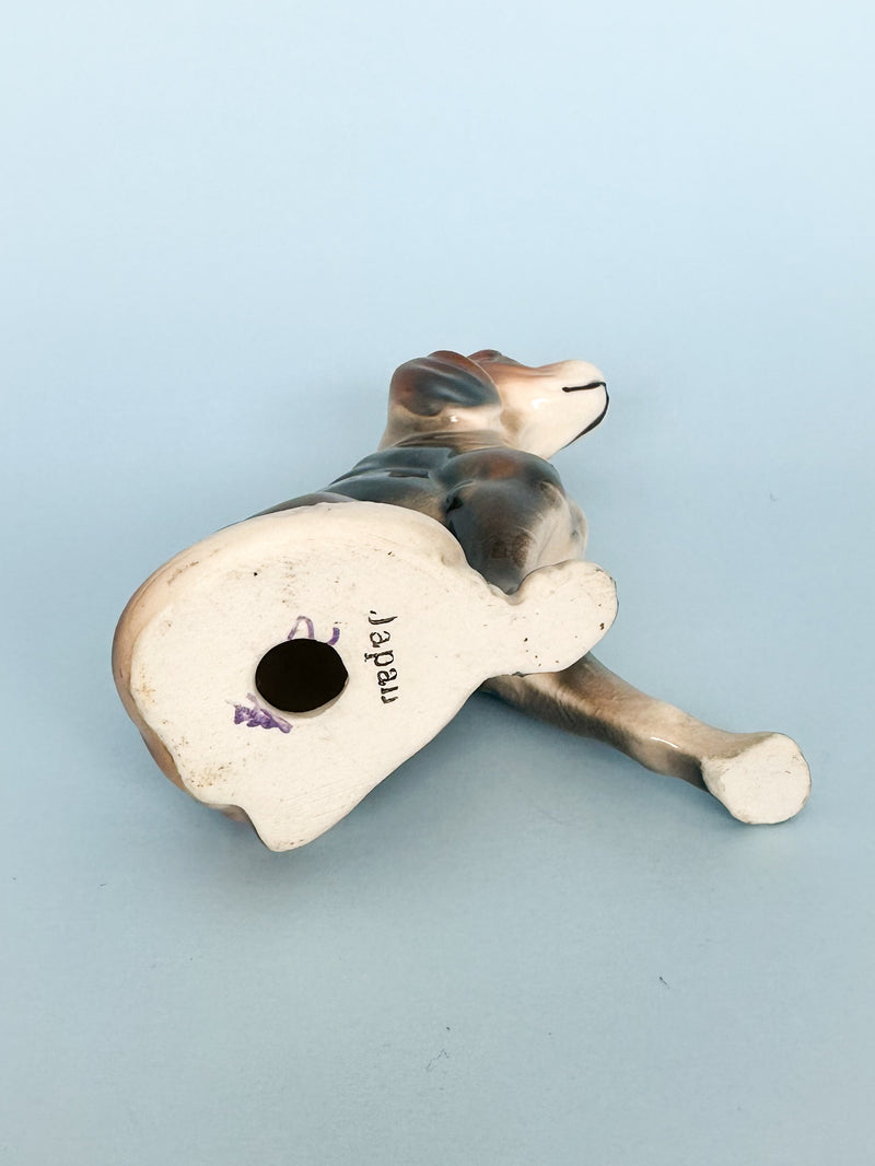 Vintage Beagle Ceramic Dog Figurine