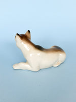 Vintage Shiba Inu Ceramic Dog Figurine