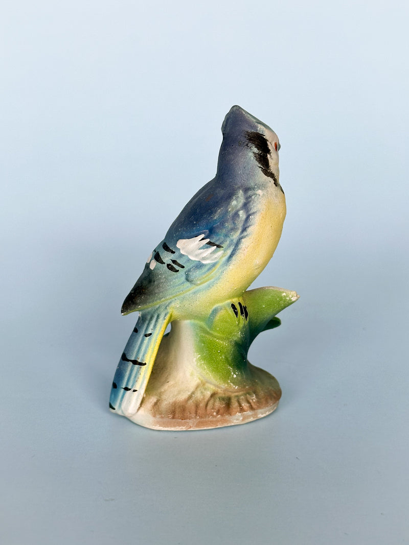 Vintage Miniature Blue Jay Figurine