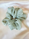 Large Seafoam Green Chiffon Scrunchy