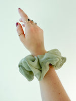 Large Seafoam Green Chiffon Scrunchy