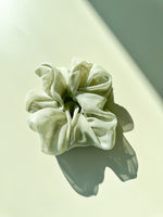 Large Seafoam Green Chiffon Scrunchy