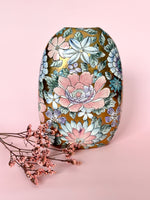 STUNNING Golden Peony Floral Vase - Vintage Toyo Pottery