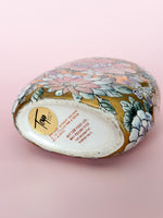STUNNING Golden Peony Floral Vase - Vintage Toyo Pottery