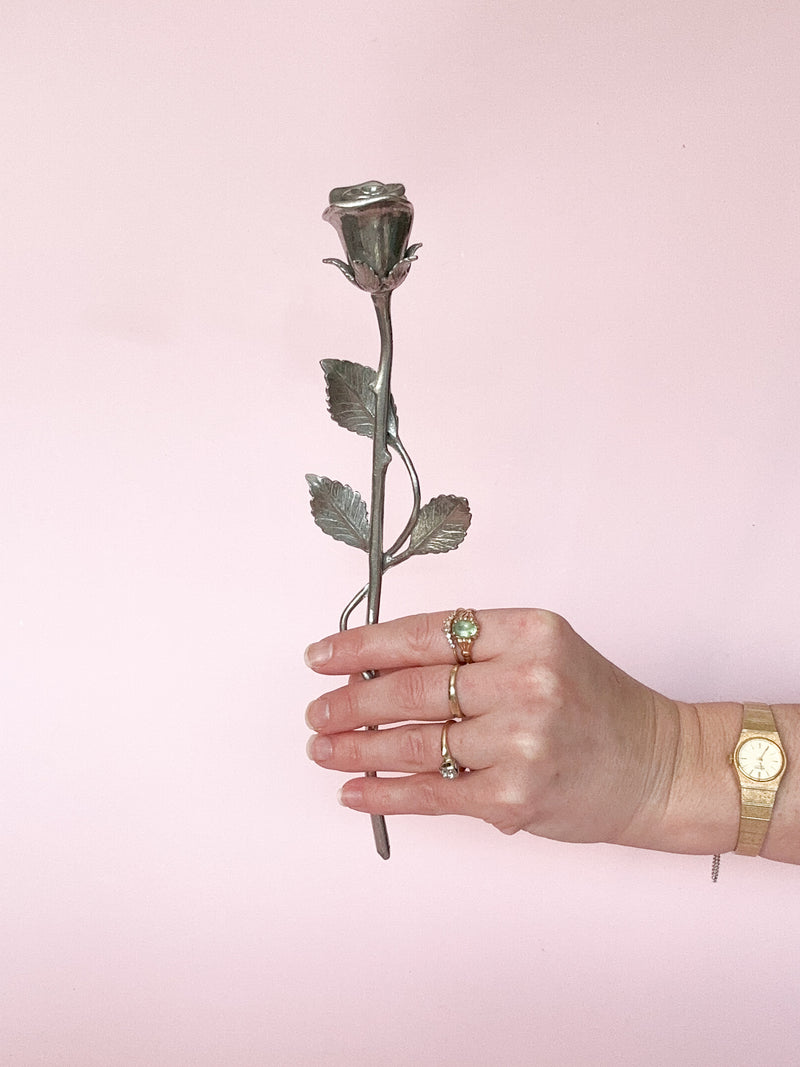 Heavy Tin Rose Stem