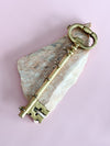 Brass Skeleton Key Shaped Key Holder