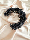 Black Hydrangea Petal Headband