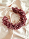 Burgundy Hydrangea Petal Headband