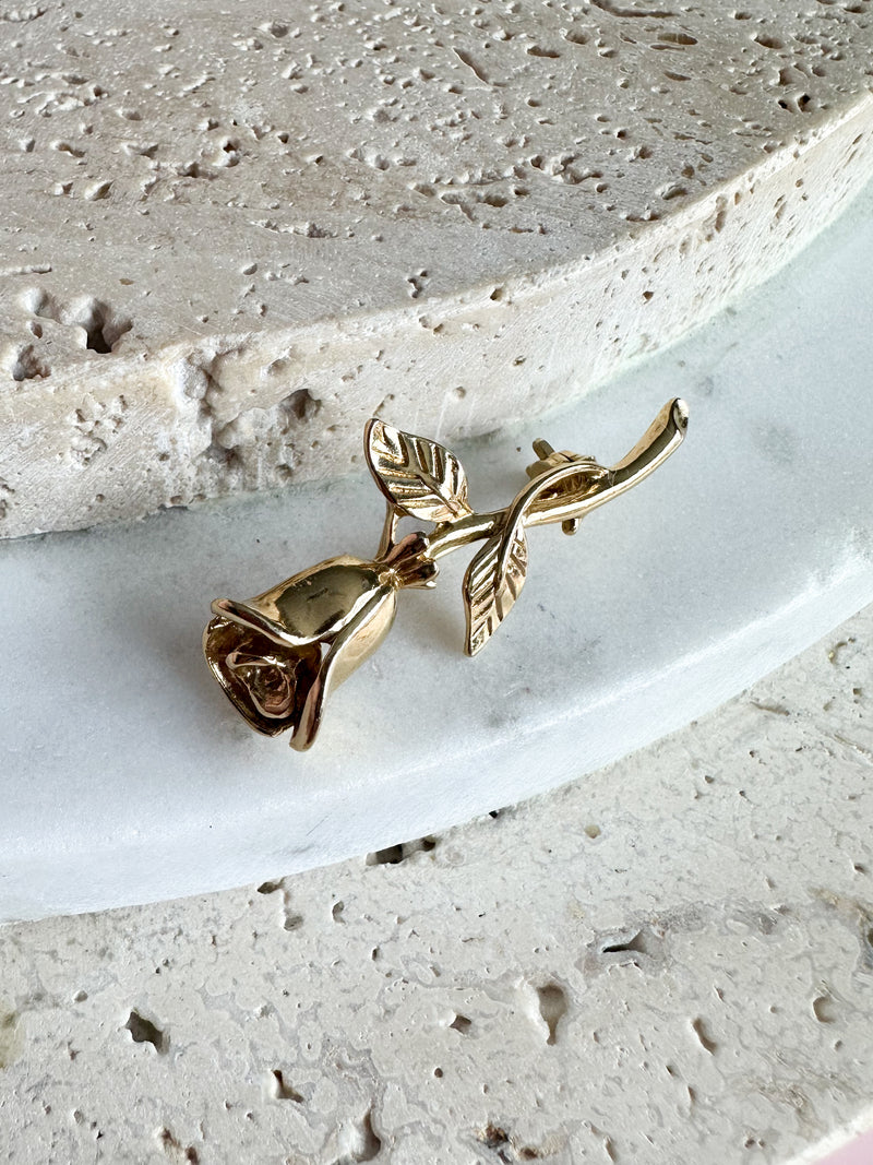 Rose Stem Brooch