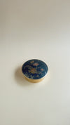 Small Brass Trinket Box w/ Enamel Design Lid