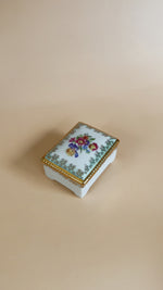 Mini Rectangle Porcelain Trinket Box