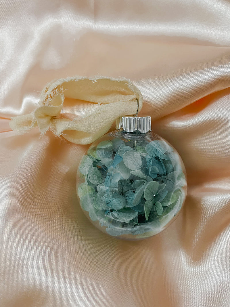 Blue Hydrangea Petal Tree Bauble